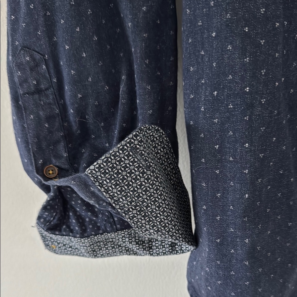 Ted Baker Navy Patterned Shirt - Picture 3 of 4